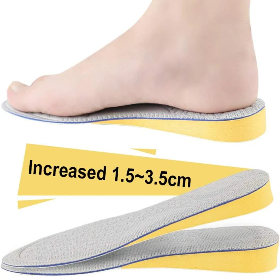 1 Pair Taller Pad Height Lifting Insole Shoe Insoles Shoe Pad Shoe Insert Shoe Cushion Shoe Elevator Running Orthotic Insert Heighten Man Height Increasing Shoes