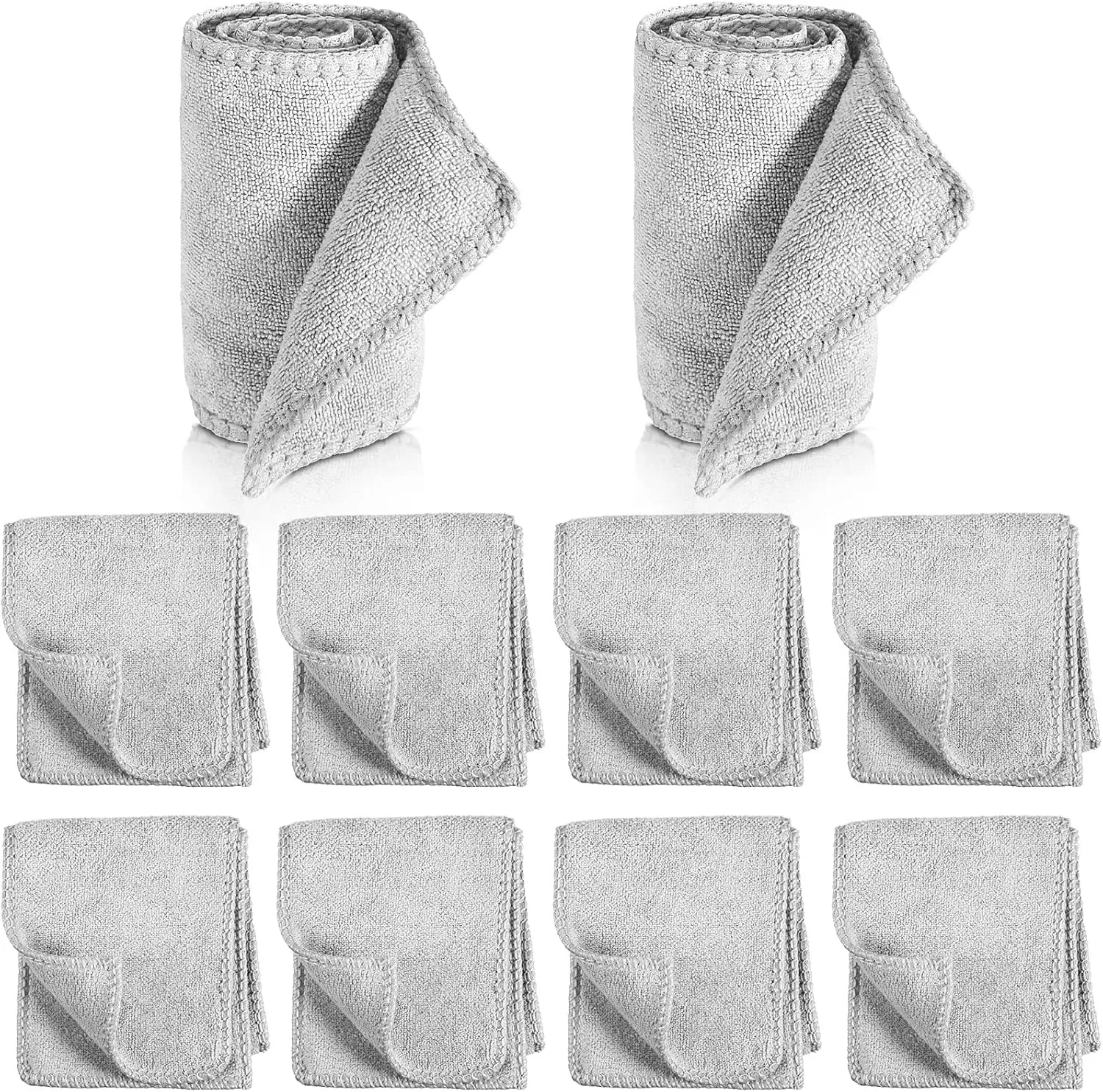 10 Pcs Shine Shoes Cloth Kit Polish Dauber Applicators Cleaning Leather Shoes Boots Care Cloths Suede Cleaner(10 Pcs Shoe Cleaning Cloths)