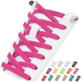 2 Pairs Elastic Tieless Shoe Laces for Sneakers, No Tie Shoelaces for Adults and Kids