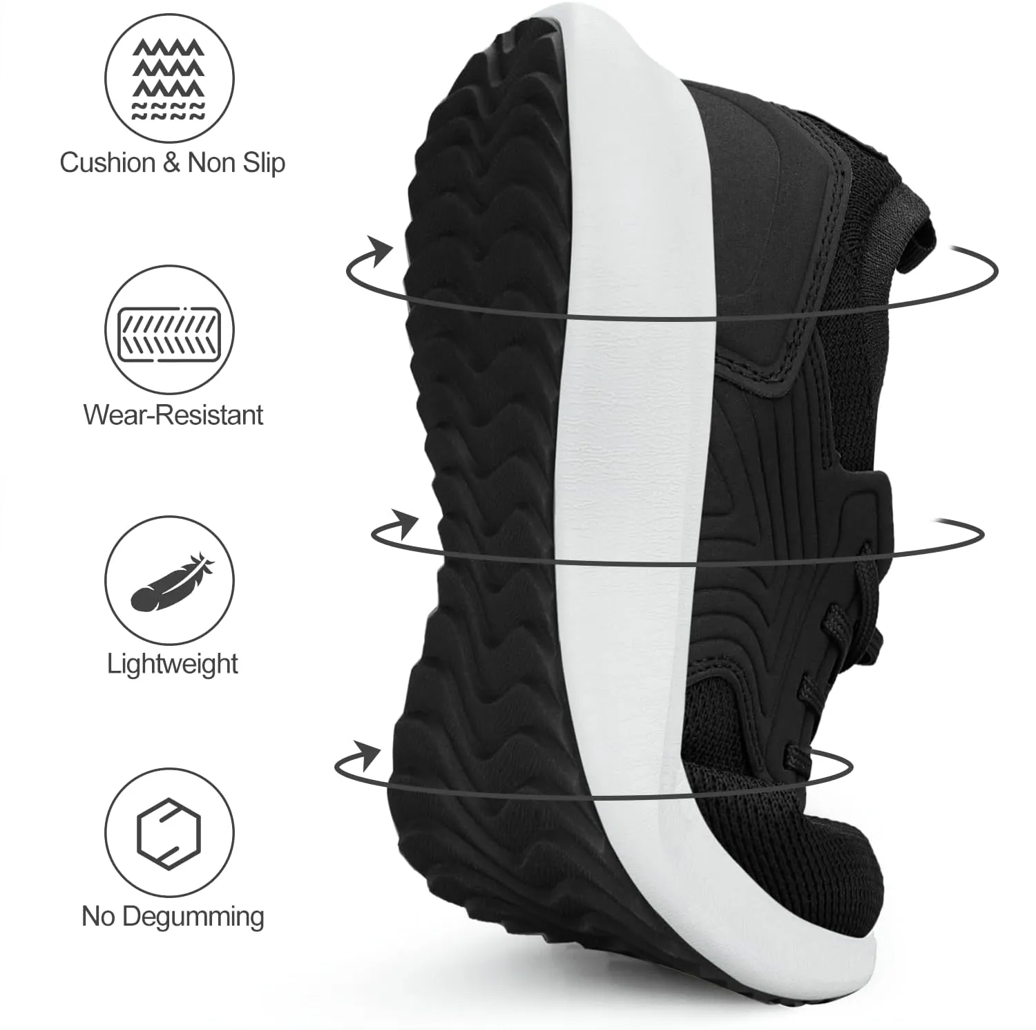 Abboos Womens Walking Shoes Lightweihgt Breathable Slip on Sneakers Athletic Gym Tennis Running Shoes