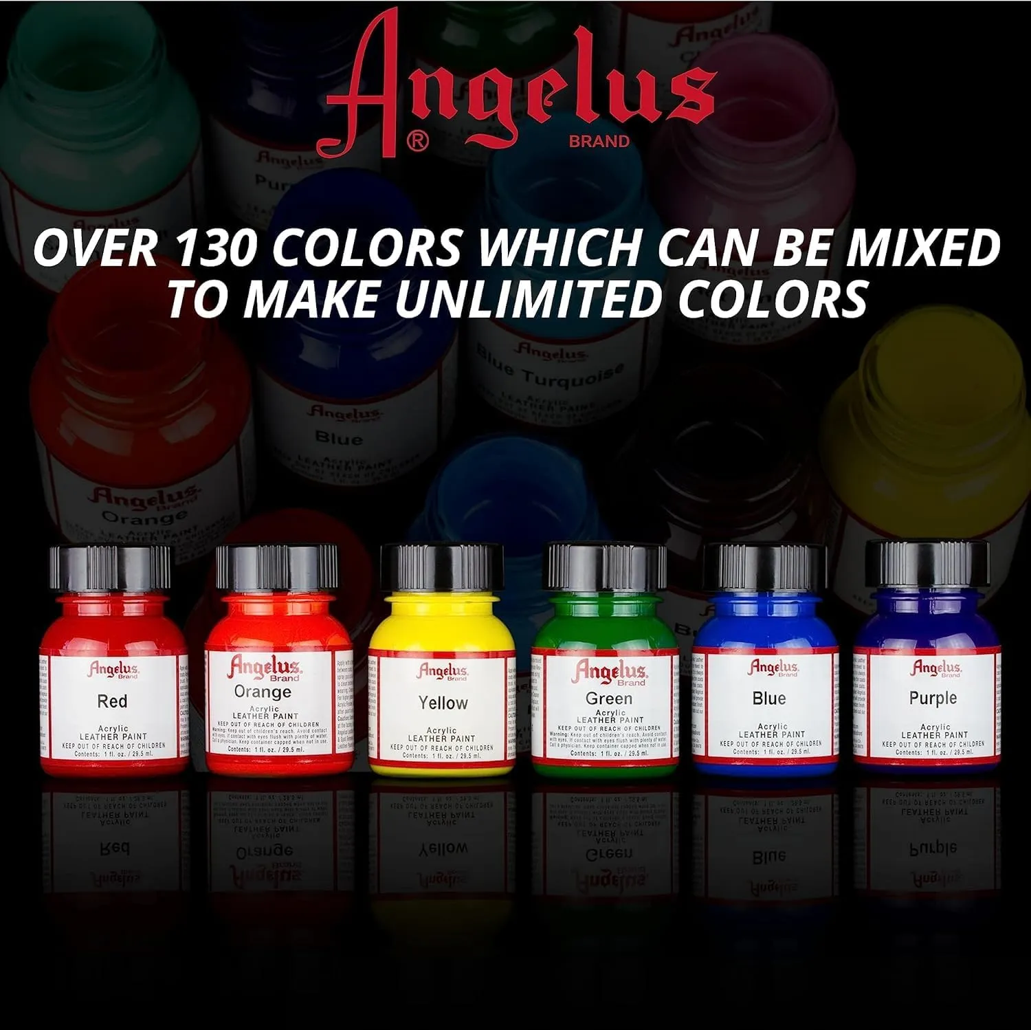 Angelus 1 oz Leather Paint, 1 Fl Oz (Pack of 1), Sterling Silver