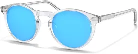 CARFIA Acetate Polarized Sunglasses for Men Retro Classic Round Shades