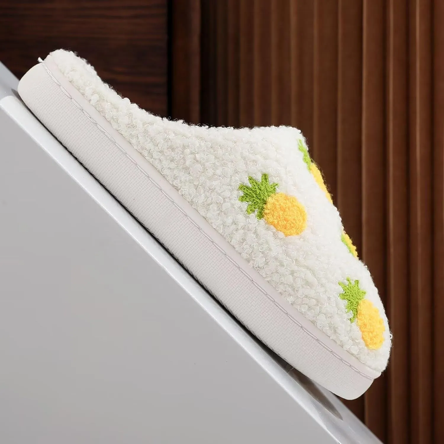 Cherry Slippers for Women Men Fruit Shoes Cute Memory Foam Soft Winter Warm Indoor Outdoor Slippers