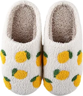Cherry Slippers for Women Men Fruit Shoes Cute Memory Foam Soft Winter Warm Indoor Outdoor Slippers