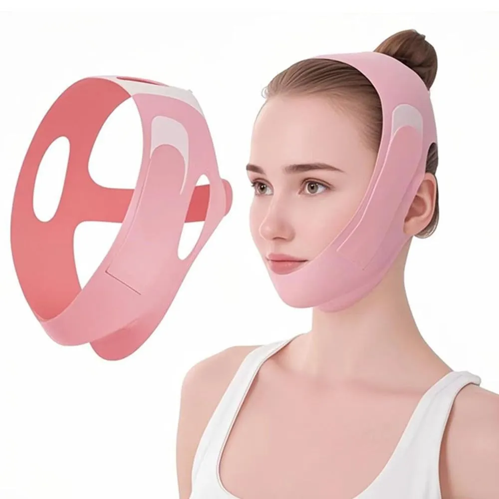 Chin Strap for Sleeping - Double Chin Reducer, Face V Line Lifting Mask, Reusable Jawline Shaper for Women