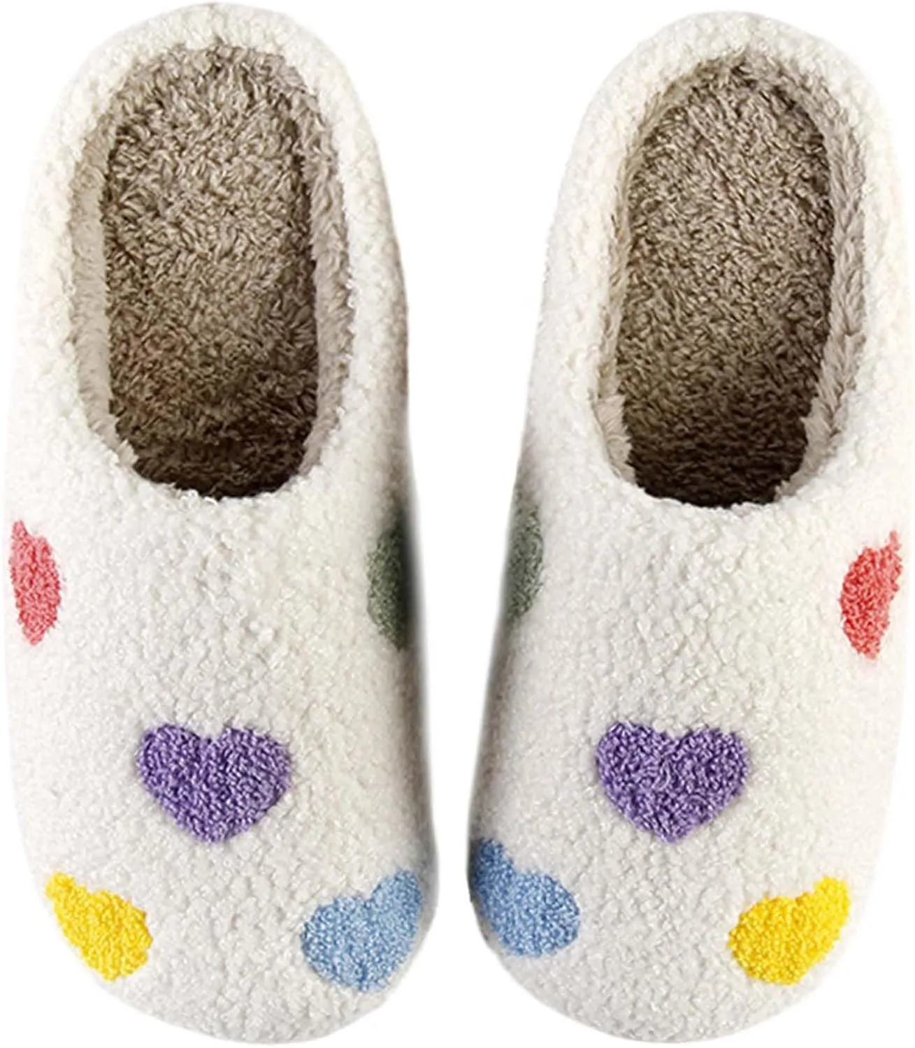 Comfy House Slippers For Women Men, Ladies Fuzzy Bedroom Slippers,indoor Outdoor Memory Foam Shoes