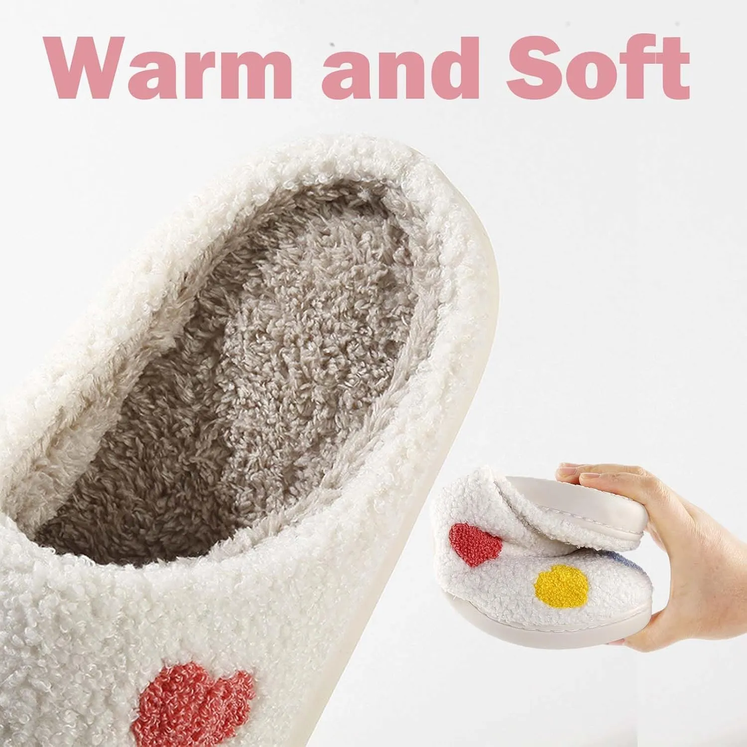 Comfy House Slippers For Women Men, Ladies Fuzzy Bedroom Slippers,indoor Outdoor Memory Foam Shoes