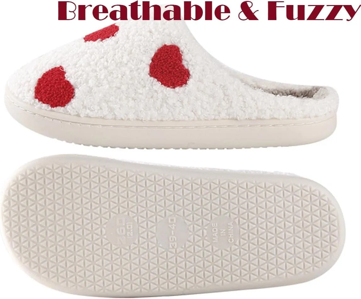 Comfy House Slippers For Women Men, Ladies Fuzzy Bedroom Slippers,indoor Outdoor Memory Foam Shoes