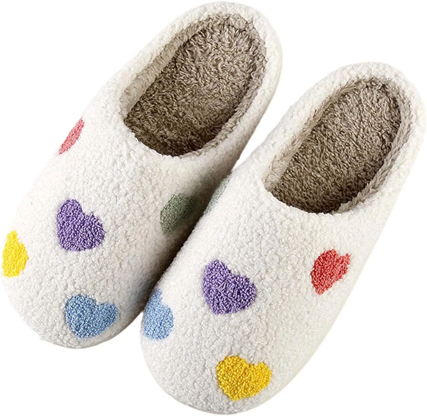 Comfy House Slippers For Women Men, Ladies Fuzzy Bedroom Slippers,indoor Outdoor Memory Foam Shoes