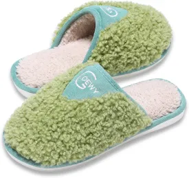 Cozy Fuzzy Slippers for Women Indoor and Outdoor Non Slip Memory Foam House Shoes Christmas Gift for Women Mom Girlfriend Daughter
