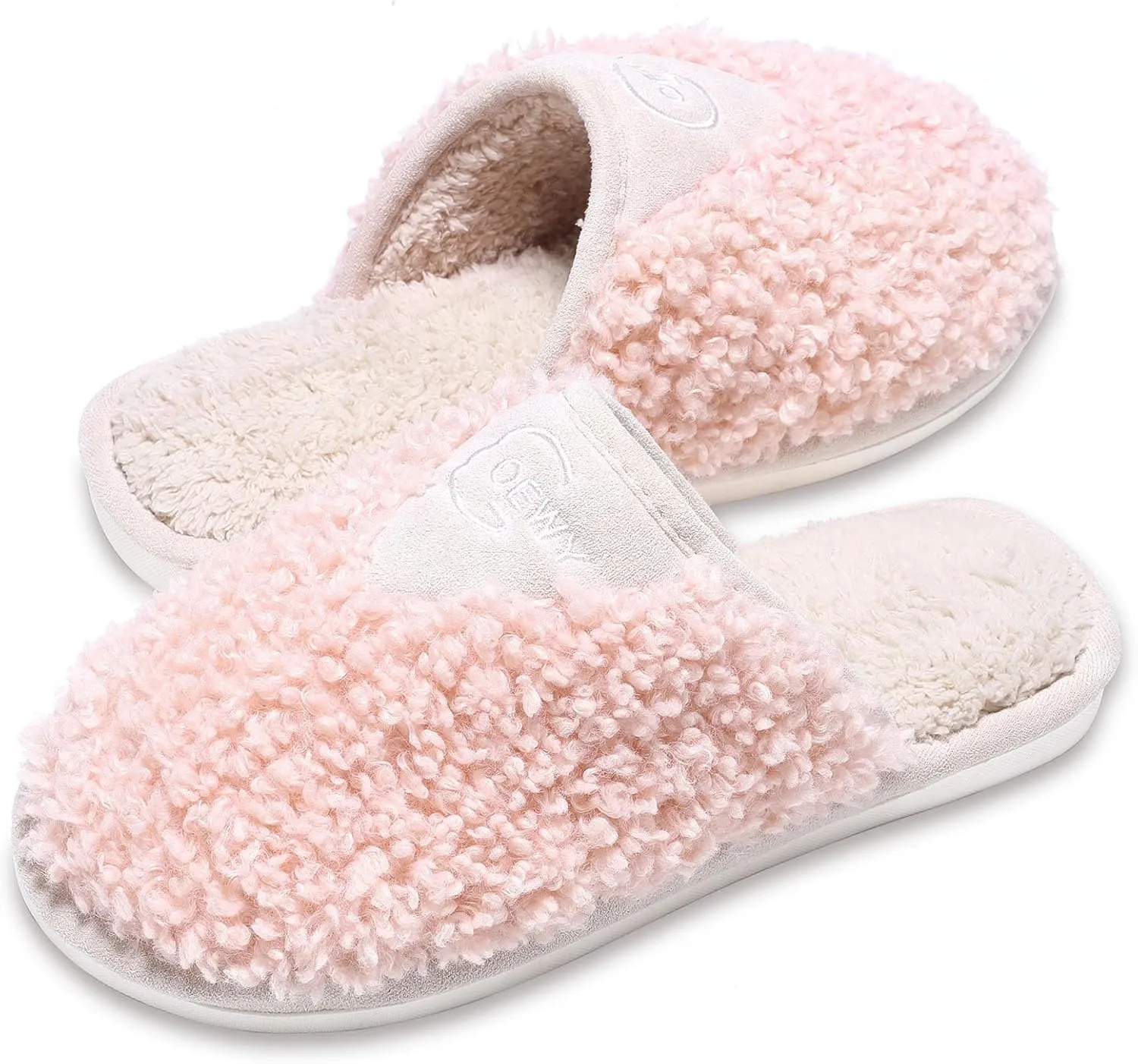 Cozy Fuzzy Slippers for Women Indoor and Outdoor Non Slip Memory Foam House Shoes Christmas Gift for Women Mom Girlfriend Daughter