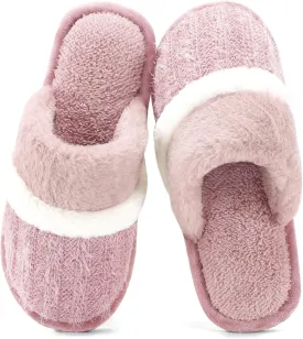 Cozy Slippers for Women Indoor and Outdoor Fuzzy House Shoes with Memory Foam Anti-Skid Sole Gifts for Women Mom Ladies