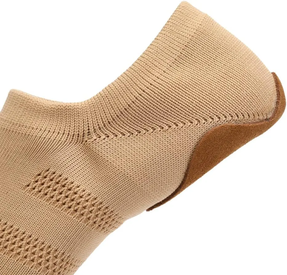 DKZSYIM Womens Latin Dance Shoes Close Toe Beginner Ballroom Dance Practice Shoes,Model 101
