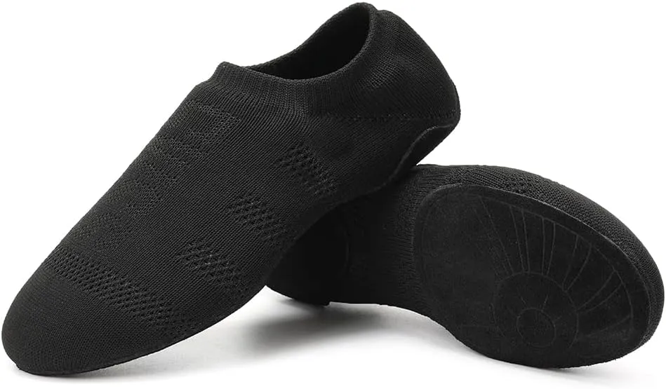 DKZSYIM Womens Latin Dance Shoes Close Toe Beginner Ballroom Dance Practice Shoes,Model 101
