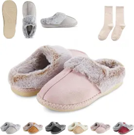 Dreamtoe Slippers, Women's Microsuede Indoor Outdoor Slippers, Winter Slippers for Women