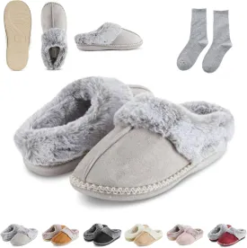 Dreamtoe Slippers, Women's Microsuede Indoor Outdoor Slippers, Winter Slippers for Women