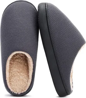Hebreahav Womens Cozy Memory Foam Casual Warm Ladies Bedroom Hard Bottom Slippers Non Slip Indoor Outdoor
