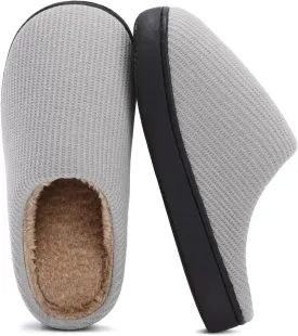 Hebreahav Womens Cozy Memory Foam Casual Warm Ladies Bedroom Hard Bottom Slippers Non Slip Indoor Outdoor