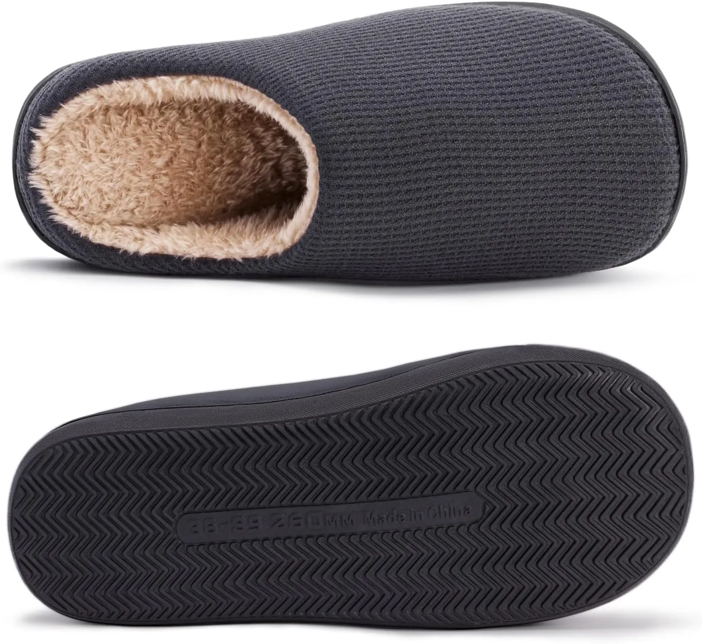 Hebreahav Womens Cozy Memory Foam Casual Warm Ladies Bedroom Hard Bottom Slippers Non Slip Indoor Outdoor