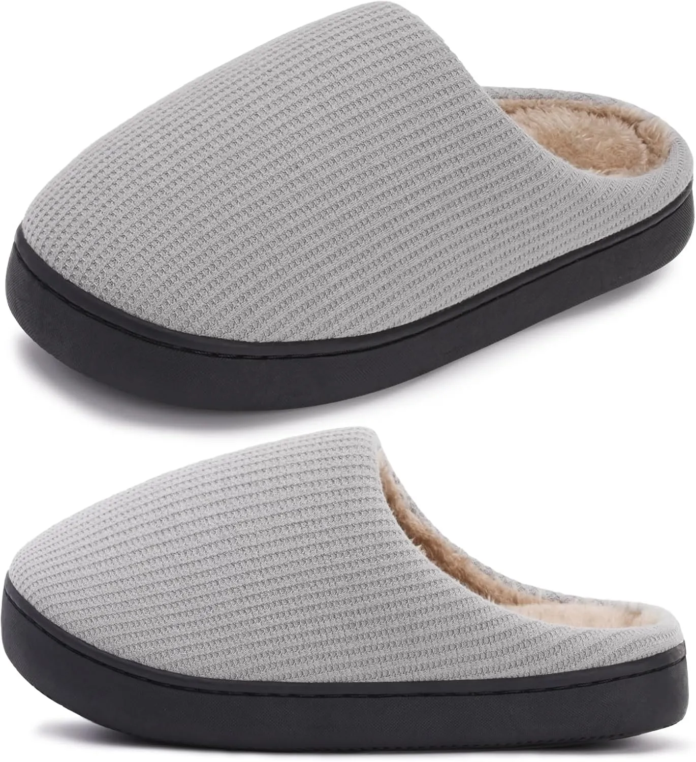 Hebreahav Womens Cozy Memory Foam Casual Warm Ladies Bedroom Hard Bottom Slippers Non Slip Indoor Outdoor
