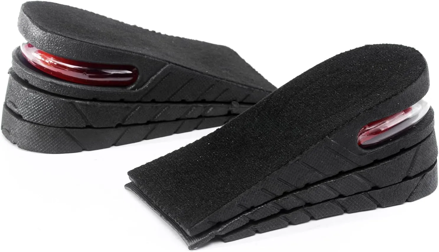 Height Increase Insole 3-Layer Air Cushion Heel Insert Lift Shoes Insole for Men and Women Invisible Elevator Adjustable Insoles