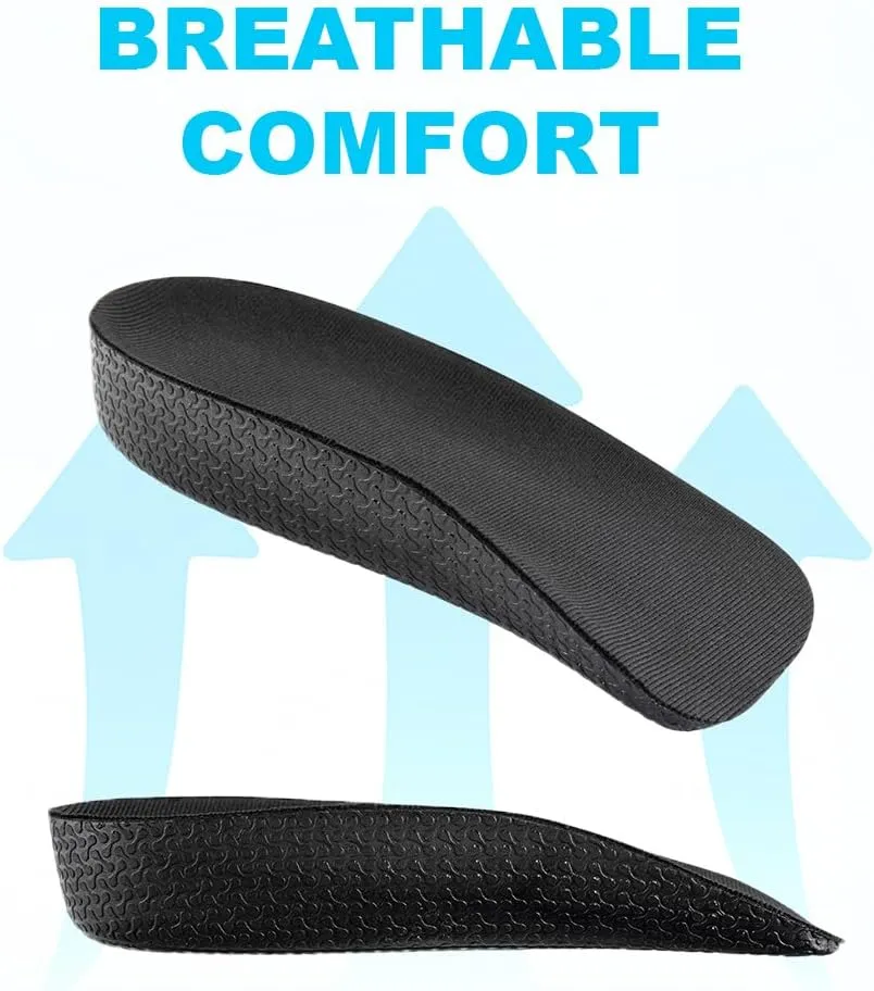 Height Increase Insoles (1 Inch) Comfortable Shoe Lifts for Men & Women, Instant Height Boost (M10-11.5)