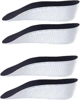 High Pads 1.0,Heel Lifts,Adjustable Heel Lift,The First Height Insoles (Black, 1.37in/3.5cm)