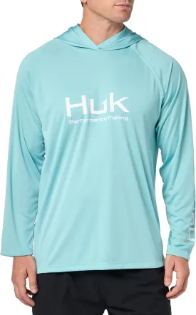 HUK Men's Pursuit Vented Long Sleeve Hoodie, Fishing Shirt with Hood