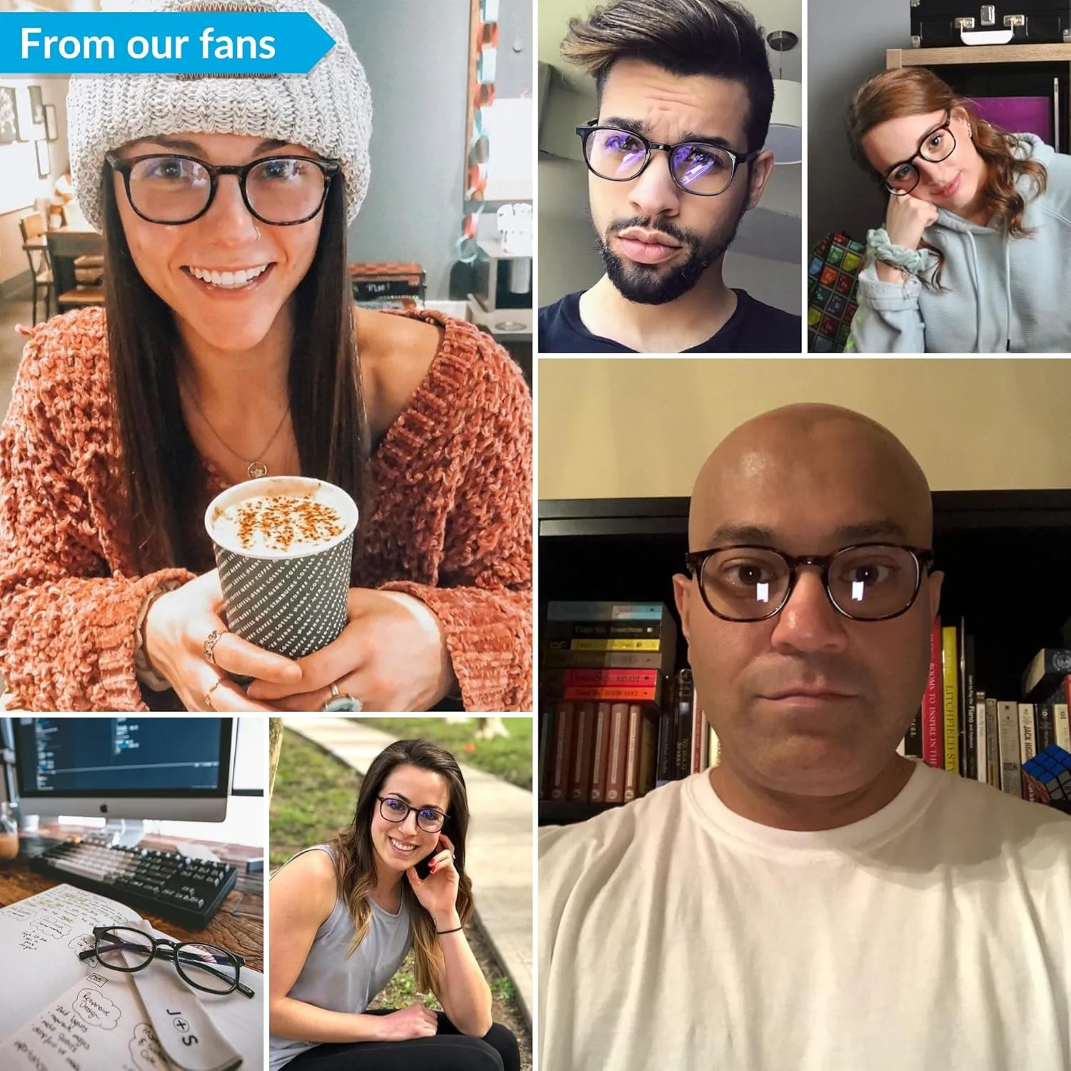 J S Vision Blue Light Blocking Glasses | Computer Gaming/Working Glasses for Women Men | Anti Eyestrain Fatigue UV Glare