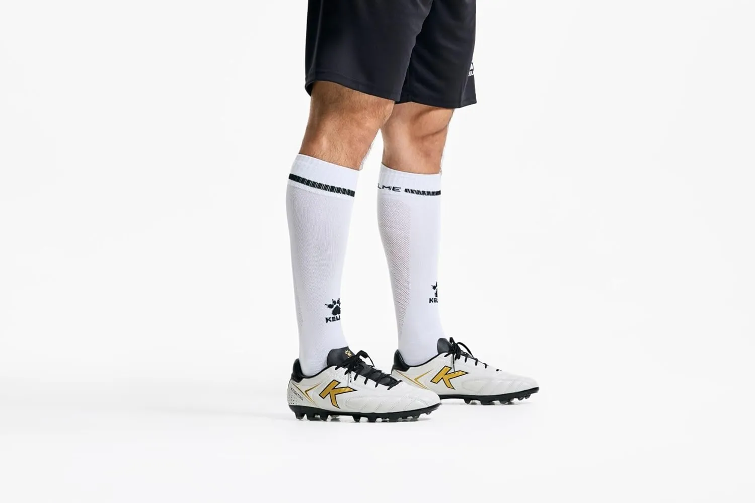 KELME K-Fighting Microfiber Leather Soccer Cleats, Firm/Artificial Ground Outdoor Shoes, for Men Women