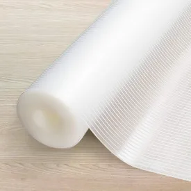 Kitchen Cabinet Liner, Non-Adhesive Shelf Liner, 12IN x 20FT Double Sided Non-Slip Drawer Liner Washable for Kitchen, Shoe Rack - Clear