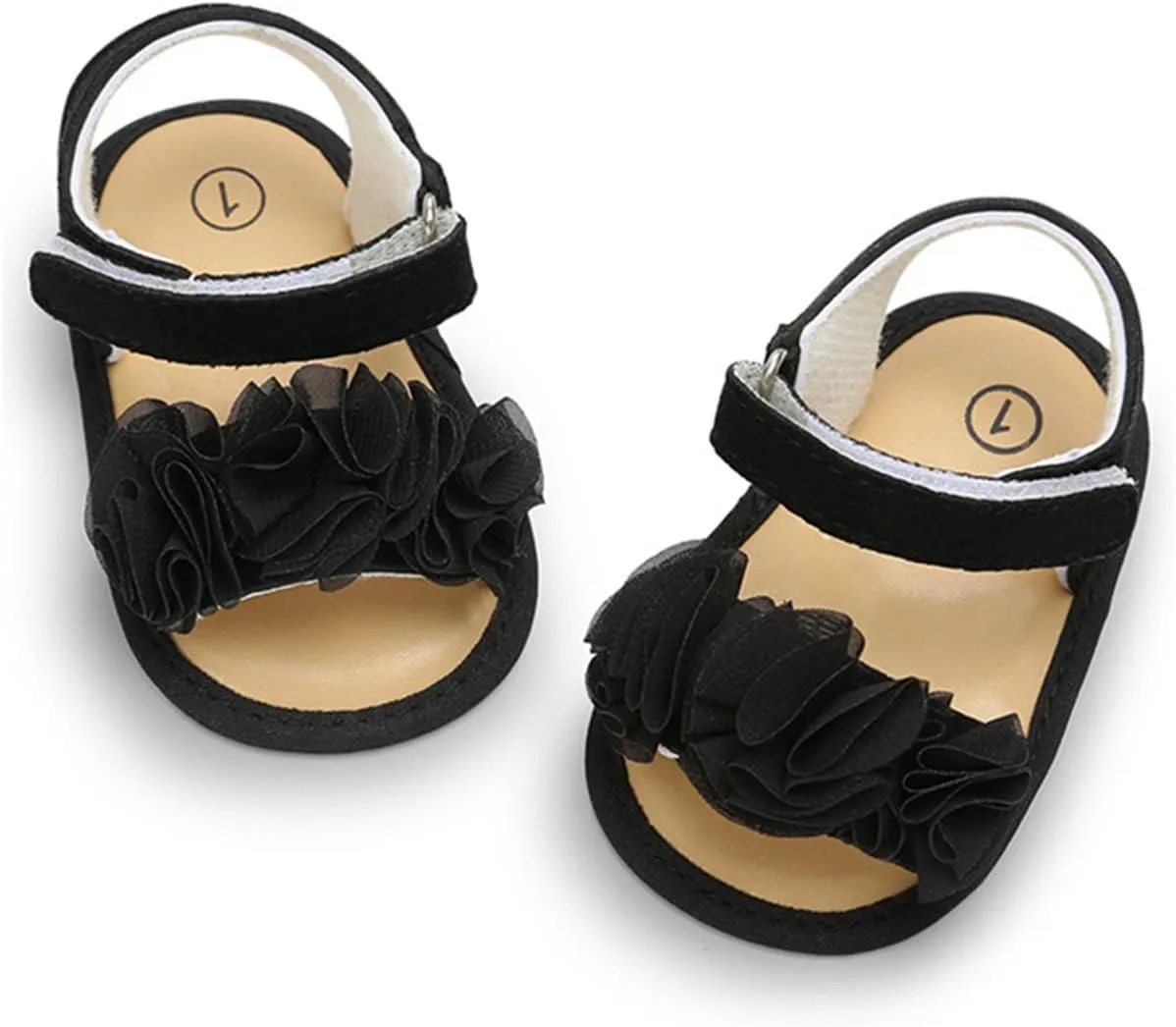 LAFEGEN Infant Baby Girls Summer Sandals Newborn Toddler First Walker Crib Dress Shoes