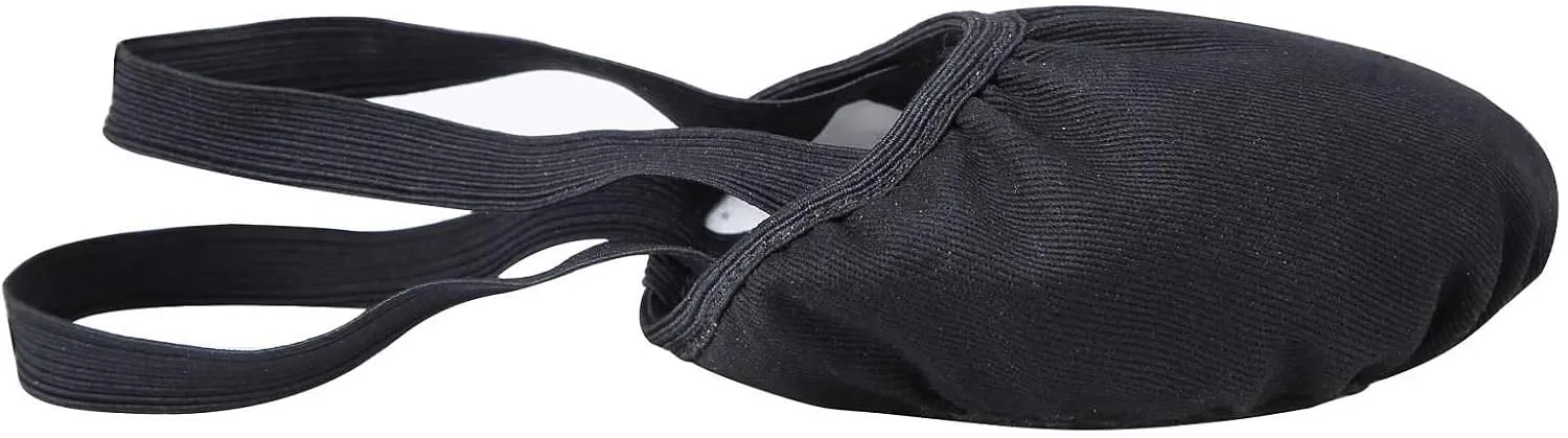 Linodes Canvas Pirouette Half Sole Jazz Ballet Dance Shoe Turning Shoes for Women and Girls