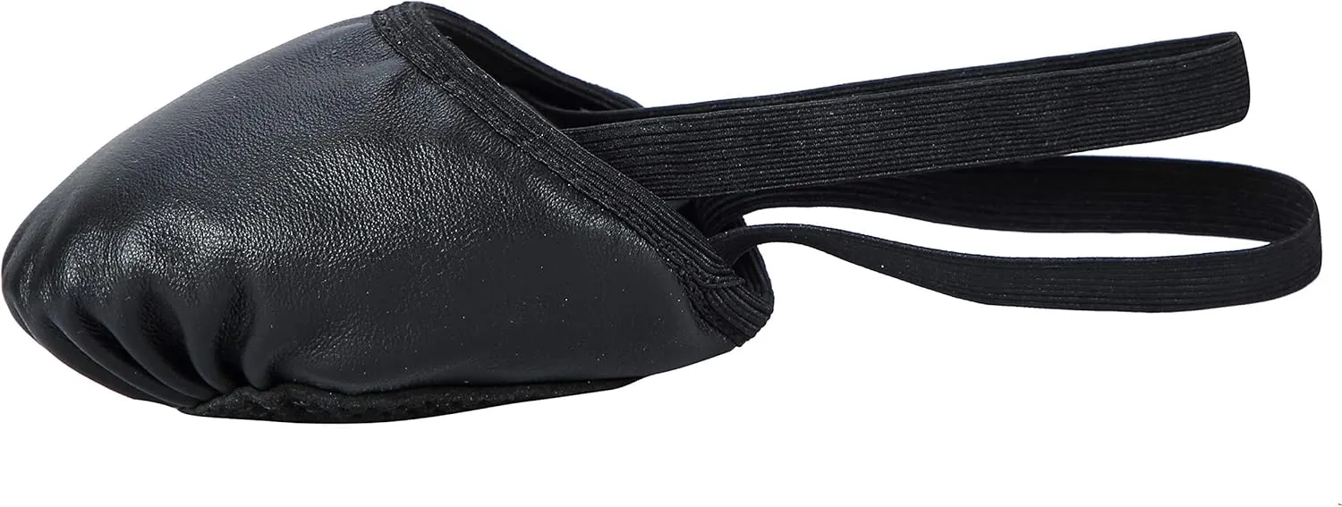 Linodes Leather Pirouette Half Sole Jazz Ballet Dance Shoe Turning Shoes for Women and Girls