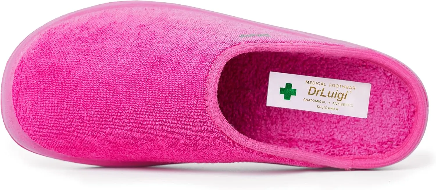Medical Slippers for Women - Memory Foam Shoes Indoor Outdoor Italian Cotton - Made in EU - Relieves Pressure, Improves Peripheral Blood Circulation