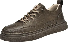 Men's Fashion Casual Oxford Shoes 1.96 Inches Taller Invisible Height Increasing Elevator Shoes Male Lifting Shoes Lace-up Cowhide Leather Dress Shoes