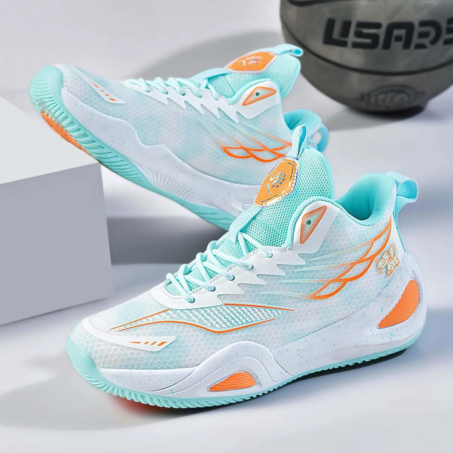 Mens Womens Couples Lace Up Mid Top Casual Sneakers Comfortable and Breathable Running Shoes Rubber Sole Non Slip Basketball Sneakers Walking Shoes Wear Resistant and Durable Fitness Training Shoes