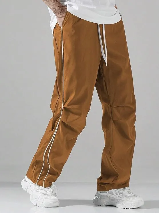 Men's Y2K Baggy Sweatpants Parachute Pants Wide Leg Vintage Track Pants Casual Streetwear
