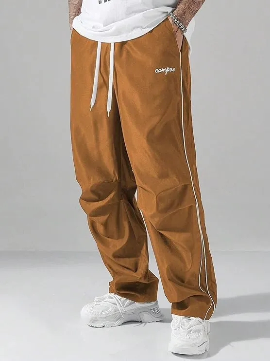 Men's Y2K Baggy Sweatpants Parachute Pants Wide Leg Vintage Track Pants Casual Streetwear