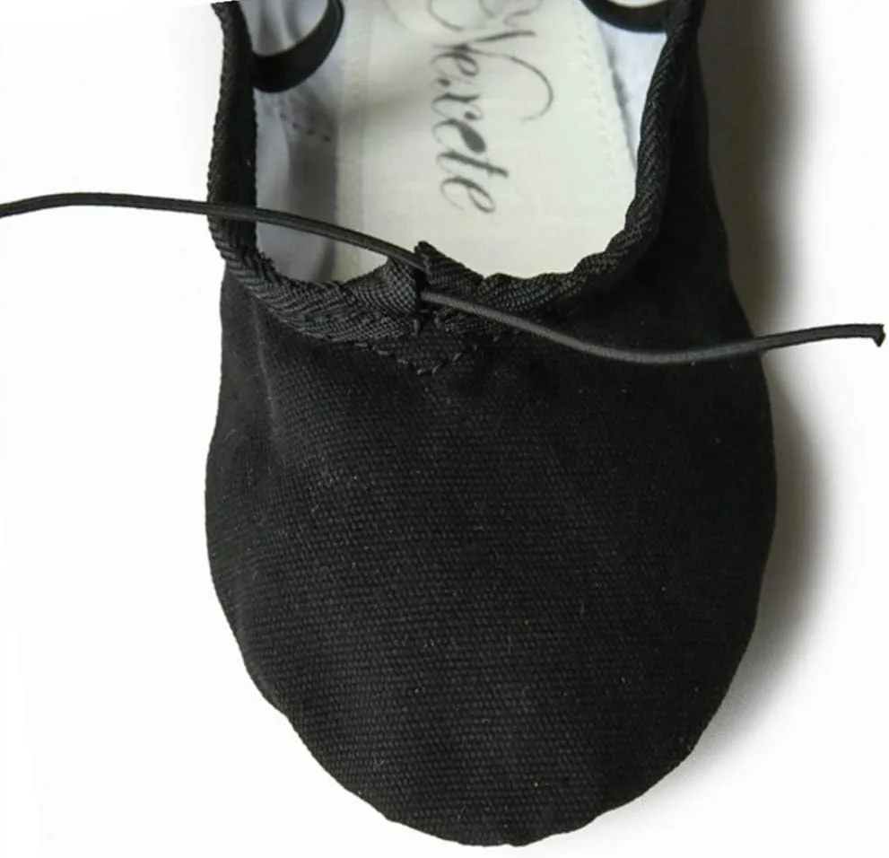 Nexete Women Canvas Ballet Dance Shoes Yoga Gymnastics Leather Split-Sole Slipper Flate Shoes for Women