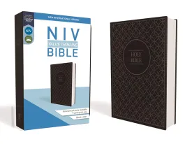 NIV, Value Thinline Bible, Leathersoft, Gray/Black, Comfort Print Imitation Leather  November 21, 2017
