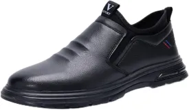 Non Slip Work Shoes for Men Waterproof Slip on Slip Resistant Work Shoes Food Service Kitchen Restaurant Chef Dress Shoes