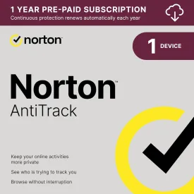 Norton AntiTrack  for blocking trackers and protecting privacy online, for 1 PC or Mac [Download]