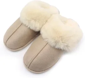 Plush Slippers for Women and Men, Ultra Soft Style Indoor House Shoes, Non-Slip Cozy and Washable slippers