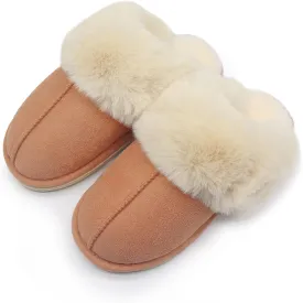 Plush Slippers for Women and Men, Ultra Soft Style Indoor House Shoes, Non-Slip Cozy and Washable slippers