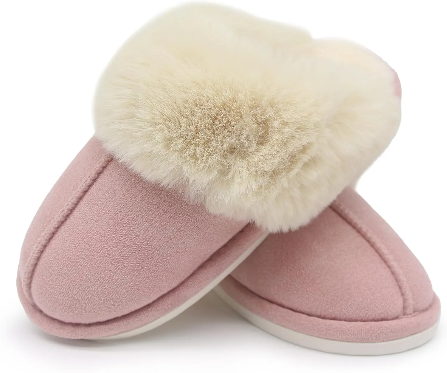 Plush Slippers for Women and Men, Ultra Soft Style Indoor House Shoes, Non-Slip Cozy and Washable slippers