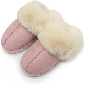 Plush Slippers for Women and Men, Ultra Soft Style Indoor House Shoes, Non-Slip Cozy and Washable slippers