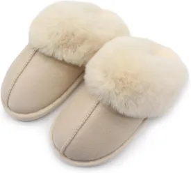 Plush Slippers for Women and Men, Ultra Soft Style Indoor House Shoes, Non-Slip Cozy and Washable slippers