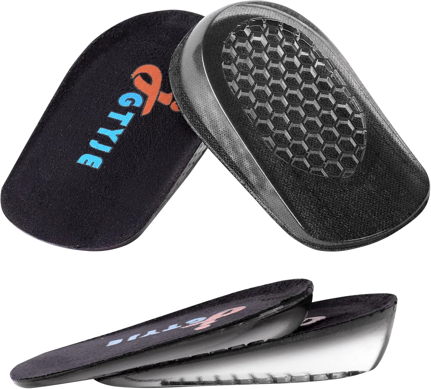 Shoe Lifts Heel Height Insoles - Height Increase Insoles for Men & Women, Invisible Foot Pads Shoe Inserts, Shoe Inserts to Make You Taller