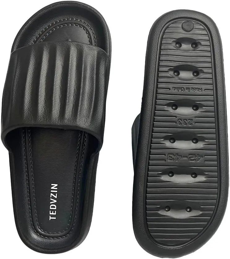 Soft Non-Slip Slippers Indoor,Guest and Bathroom Use | Durable soles | Excellent Coverage